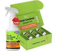 Nature's Dome Pest Control Starter Kit - Makes 3 Bottles (474g each) - Eco friendly plant-based formula to combat ants, cockroaches, spiders, flies, fleas and