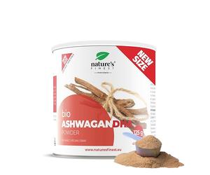 Nature's Finest by Nutrisslim 100% Organic Ashwagandha Root Powder, Natural Herbal Sleep Aid, Stress Relief and Energy Boost, Pure and Raw Vegan Superfood Powder