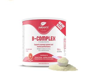 Nature's Finest by Nutrisslim Vitamin B Complex 150 g - Energy & Immune System Support - High Strength B12 + Full Spectrum B Vitamins - Daily Supplement for Tiredness, Fatigue & Mental Performance