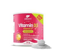 Nature's Finest Vitamin D3 & Vitamin C Drink Mix, 150 g (30 Servings) | 150 g, 30 servings of 5 g. 1000 mg vitamin C and 25 ug (1000 IU) vitamin D3 per serving. Lemon.