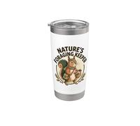 Natures Foraging Keeper Squirrel Natur Squirrels in The Wild Stainless Steel Insulated Tumbler