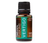 Nature's Fusions Vertigo Relief Oil, Peppermint, Ginger, Coriander, Spearmint, Lemon Essential Oil Blend (15ml) - Fast-Acting Nausea & Vertigo Relief, Morning Sickness & Motion Sickness Remedy