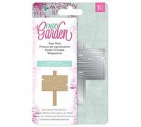 Natures Garden Crafter's Companion Fairy Garden-Metal Die-Sign Post, Various, NG-FAIRY-MD-SIGN