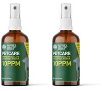 Nature's Greatest Secret Premium Quality Colloidal Silver Petcare Spray 100ml | Smallest Particle Size | Crystal Clear | 10ppm (Pack of 2)