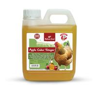 Natures Grub Apple Cider Vinegar 1ltr | Natural Feed Supplement for Chickens & Poultry, Digestion Support, Unpasteurised with Mother, Parasite Repellent, Manufactured in the UK