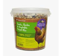 Natures Grub Garlic Herbs And Vegetable Poultry Treat Mix - 600g