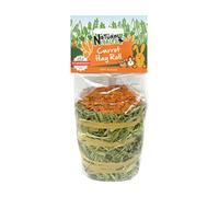 Natures Grub Timothy Hay Roll Carrot - Size: 100g - Treats for Small Pets