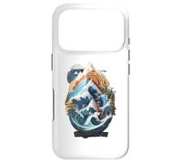 Nature's Harmony: Waves, Mountains, and Lighthouse Case for iPhone 17 Pro