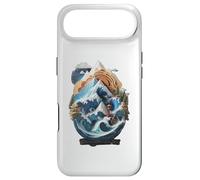 Nature's Harmony: Waves, Mountains, and Lighthouse Case for iPhone Air