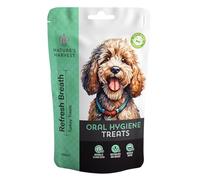 Natures Harvest PAWSE Refresh Breath Dog Treats 100% slow baked natural & hypoallergenic, grain free. No additives. Quality Ingredients. Sensitive Stomachs.100g (125 approx 1.7cm bone shaped biscuits)