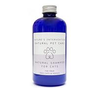 Nature's Intervention 99% Natural Gentle Cat Shampoo - Concentrated 1:5 Dilution - Aloin-Free Aloe, Cedarwood & Lavender - Sulfate-Free & pH Balanced - 250ml