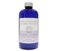 Nature's Intervention 99% Natural Gentle Kitten Shampoo - For Kittens 8 Weeks+ - Concentrated 1:5 Dilution - Aloin-Free Aloe Vera & Lavender - Sulfate-Free & pH Balanced - 250ml