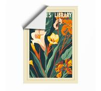 Nature's Library Art Deco Unframed Wall Art Print A4 (29.7×21cm), Wall Decor for Living Room, Bedroom, Office & Home, Art Gift