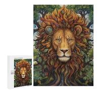 Nature's Majesty Lion Art Print Puzzle 1000 Teile Schwer Puzzle Spielzeug Lernspiel Impossible Herausforderungsspielzeug Für Erwachsene Kinder 500 PCS