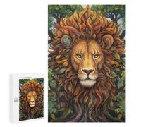 Nature's Majesty Lion Art Print Puzzle 1000 Teile Schwer Puzzle Spielzeug Lernspiel Impossible Herausforderungsspielzeug Für Erwachsene Kinder 1000 PCS