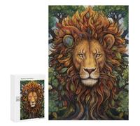 Nature's Majesty Lion Art Print Puzzle 1000 Teile Schwer Puzzle Spielzeug Lernspiel Impossible Herausforderungsspielzeug Für Erwachsene Kinder 300 PCS