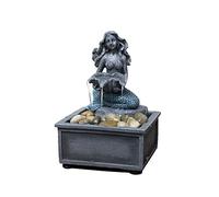 Nature's Mark 7" High Mermaid Table-top Fountain with Adapter
