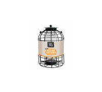 Natures Market BF008S Seed Feeder with Squirrel Guard - Green Powder-Coated Bird Seed Feeder