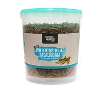 Natures Market King Fisher Dried Mealworms Wild Bird Feed Tub, 100 g, Transparent