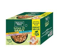 Natures Menu Bites in Gravy Pouches Mixed Pack - 24 x 85g