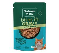 NATURES MENU Cat Bites in Gravy with Tuna | Size: 22x85g