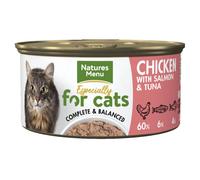 Natures Menu Cat Chicken, Salmon & Tuna Tin - Size: 85g