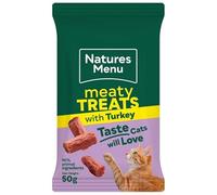 NATURES MENU Cat Meaty Treats with Turkey 50g