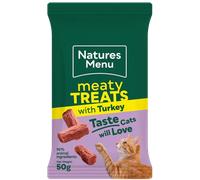 NATURES MENU Cat Meaty Treats with Turkey 50g