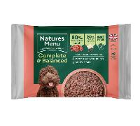 Natures Menu Complete and Balanced 80/20 Beef Block Raw Dog Food - 500g