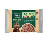 Natures Menu Complete and Balanced 80/20 Goose and Turkey Block Raw Dog Food - 500g