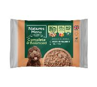 Natures Menu Complete and Balanced 80/20 Salmon and Chicken Block Raw Dog Food - 500g