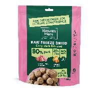 Natures Menu Complete and Balanced Raw Freeze Dried Pork Nuggets Adult Dog Food - 250g