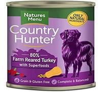 Natures Menu Country Hunter Dog Food Can Farm Reared Turkey (6 x 400g)