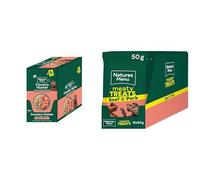Natures Menu Country Hunter Grass Grazed Beef Pouches - 6 x 150g + Natures Menu Meaty Treats for Adult Dogs with Beef - 12 x 50g