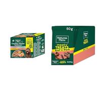 Natures Menu Country Hunter Multipack Superfood Selection Pouches - 12 x 150g + Natures Menu Meaty Treats for Adult Dogs with Beef - 12 x 50g