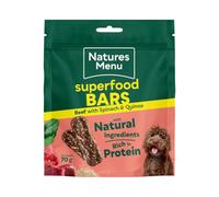 Natures Menu Superfood Bars Beef with Spinach and Quinoa Dog Treat - 70g