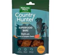 Natures Menu Country Hunter Duck, Carrot and Pumpkin Seeds Superfood Bars - 100g