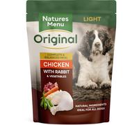 Natures Menu Dog Food Pouch Light Chicken with Rabbit (8 x 300g)