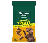 Natures Menu Meaty Treats Chicken and Pork Dog Treats - 100g