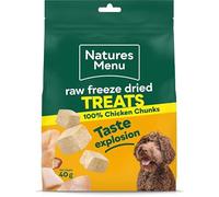 NATURES MENU Raw Freeze Dried Treats 100% Chicken Chunks 40g