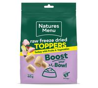 Natures Menu Complete Raw Freeze Dried Turkey Toppers Dog Food - 40g