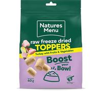 Natures Menu Complete Raw Freeze Dried Turkey Toppers Dog Food - 40g