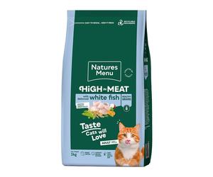 Natures Menu High in Meat Deboned White Fish for Adult Cats - 3kg