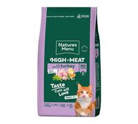 Natures Menu High in Meat No Grain Deboned Turkey Adult Cat Food - 1.25kg