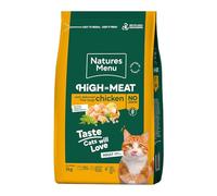 Natures Menu High in Meat No Grain Free Range Chicken Adult Cat Food - 3kg