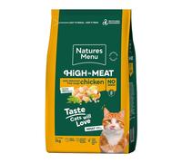 Natures Menu High in Meat No Grain Free Range Chicken Adult Cat Food - 1.25kg