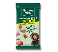 Nature's Menu Lamb (1 x 15g) Freeze-Dried Meat Bites - Training Treats for Dogs