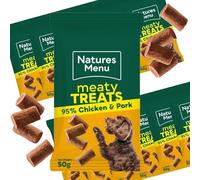 Natures Menu Meaty Chicken Treats for Adult Dogs - Pack of 12 (50g Each)