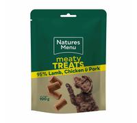 Natures Menu Meaty Treats Lamb and Chicken Dog Treats - 100g