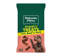 Natures Menu Meaty Treats Beef & Pork 50g - Size: 50g - Treats for Dogs